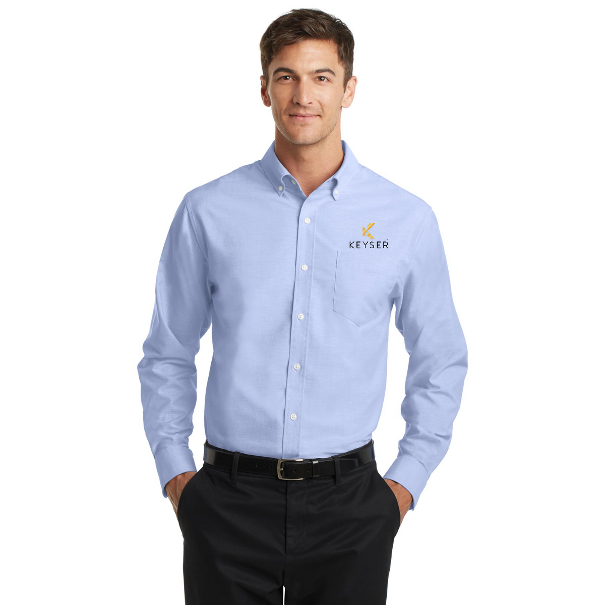 Port Authority SuperPro Oxford Shirt — model