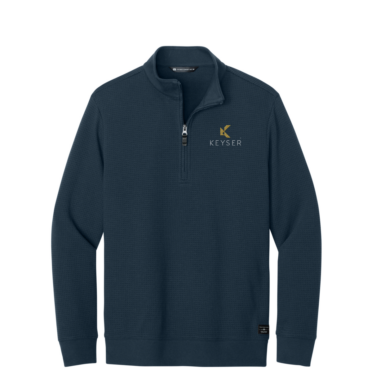 TravisMathew Waffle 1/4-Zip — Total Eclipse