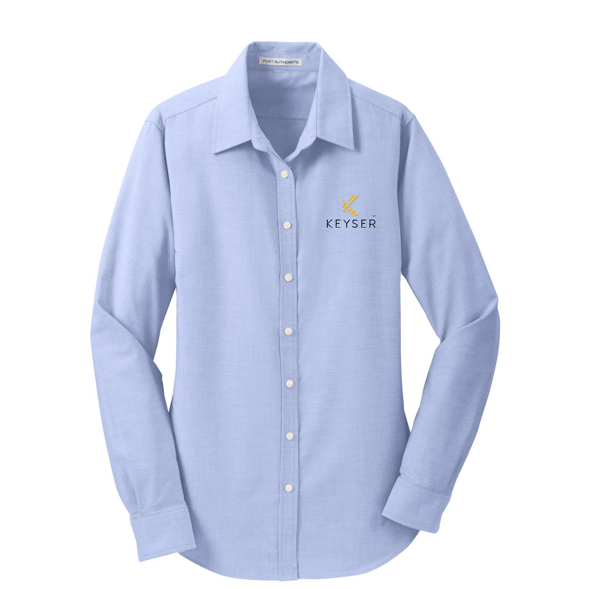 Port Authority Women's SuperPro Oxford Shirt — Oxford Blue