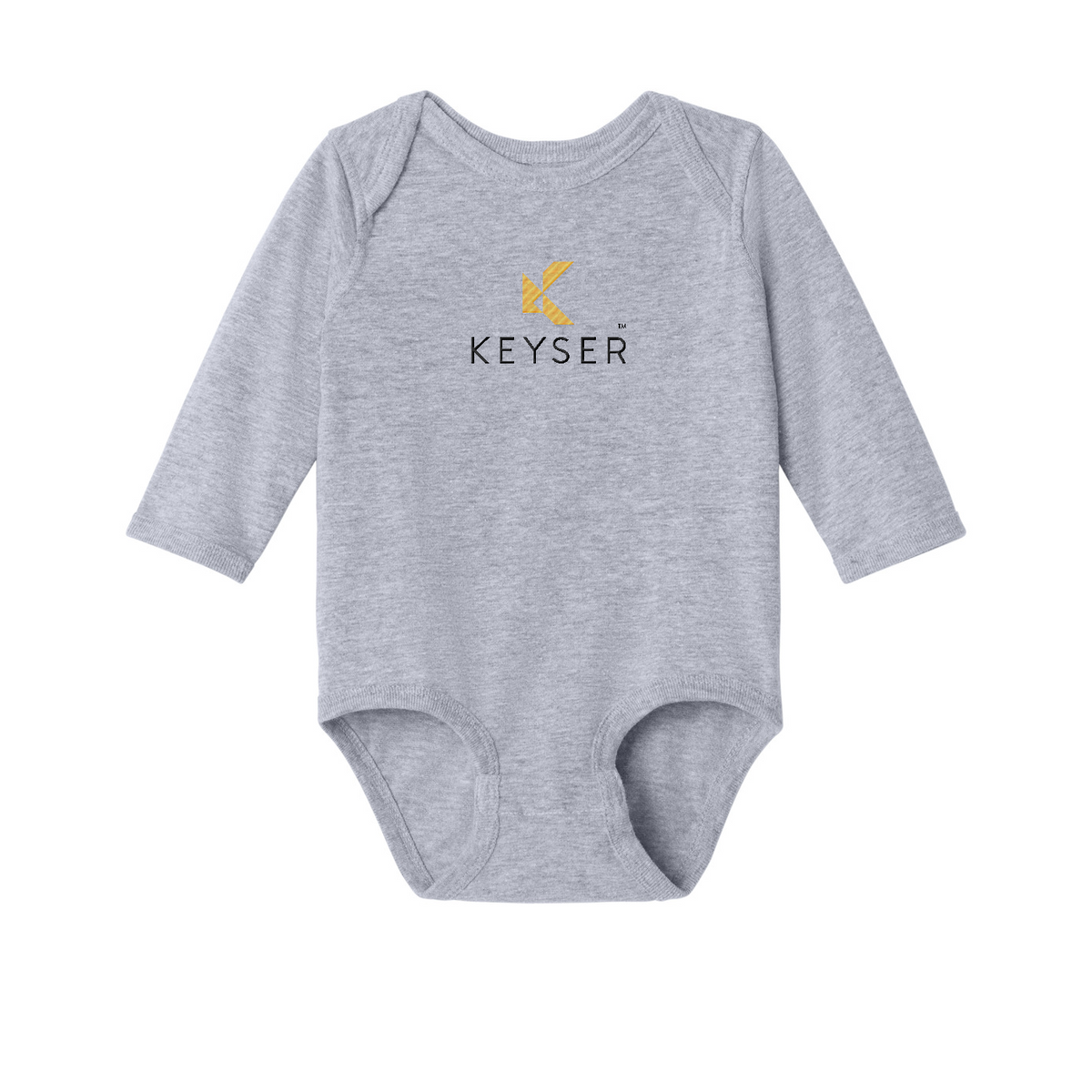 Rabbit Skins Infant Long Sleeve Jersey Bodysuit — Heather