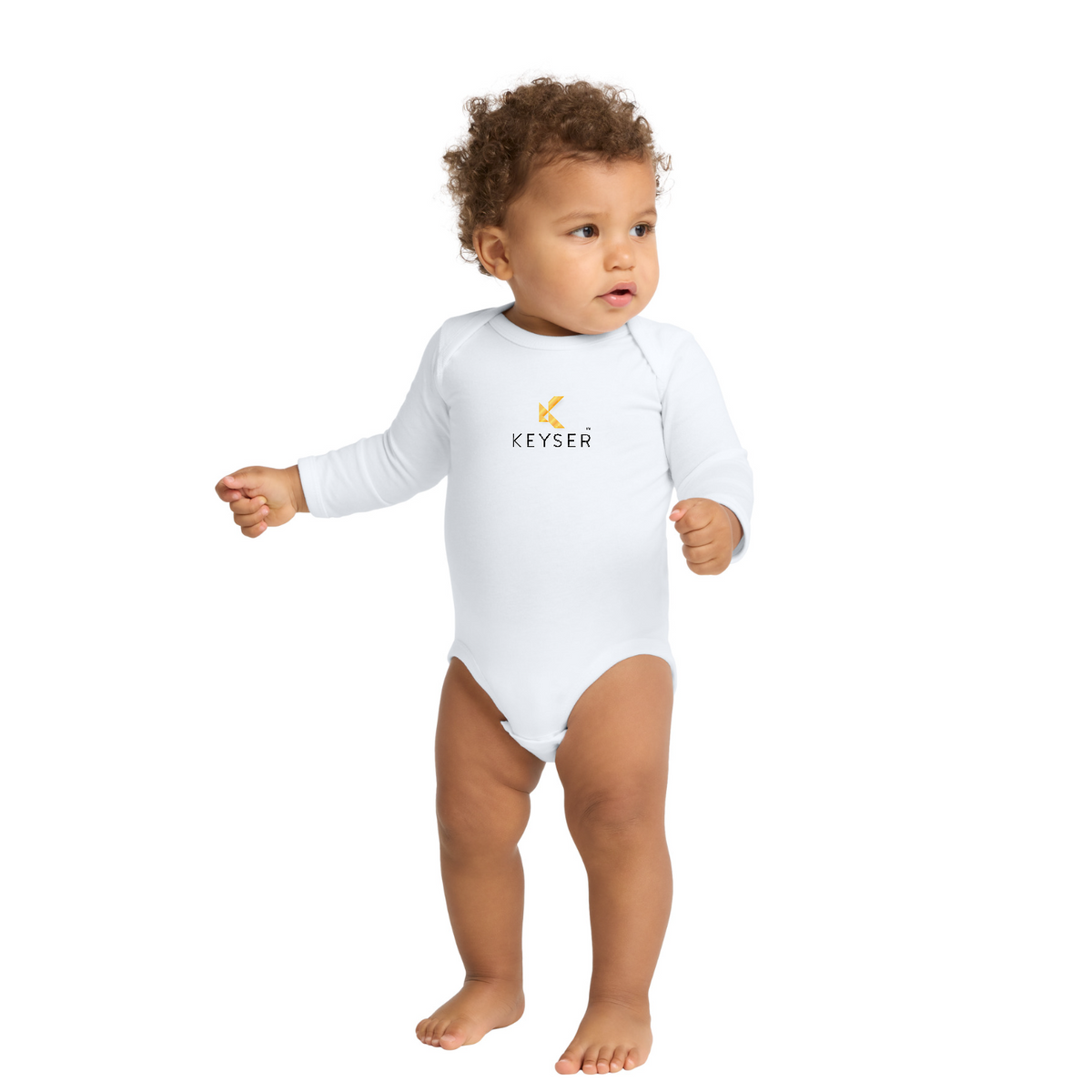 Rabbit Skins Infant Long Sleeve Jersey Bodysuit — model
