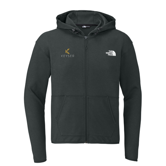 The North Face Double-Knit Full-Zip Hoodie — Asphalt Grey
