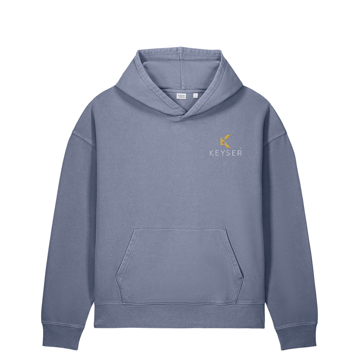 Stanley/Stella Unisex Chaser Vintage Hooded Sweatshirt — G. Dyed Blue Grey