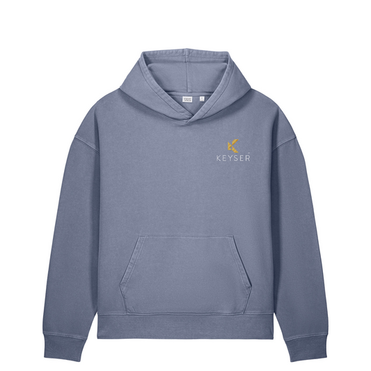 Stanley/Stella Unisex Chaser Vintage Hooded Sweatshirt — G. Dyed Blue Grey