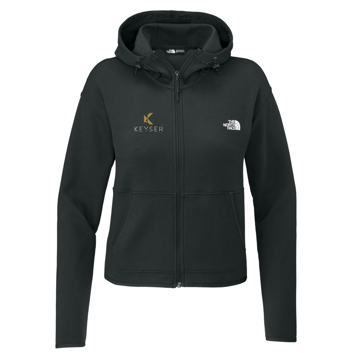 The North Face Women's Double-Knit Full-Zip Hoodie — Asphalt Grey