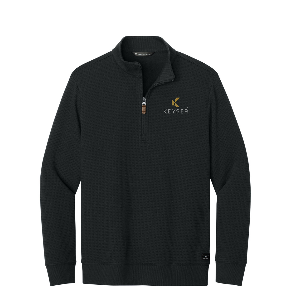 TravisMathew Waffle 1/4-Zip — Black