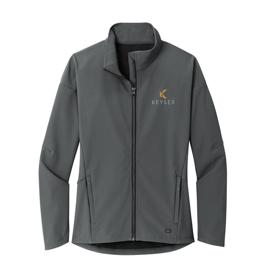 OGIO Women's Commuter Full-Zip Soft Shell — Diesel Grey