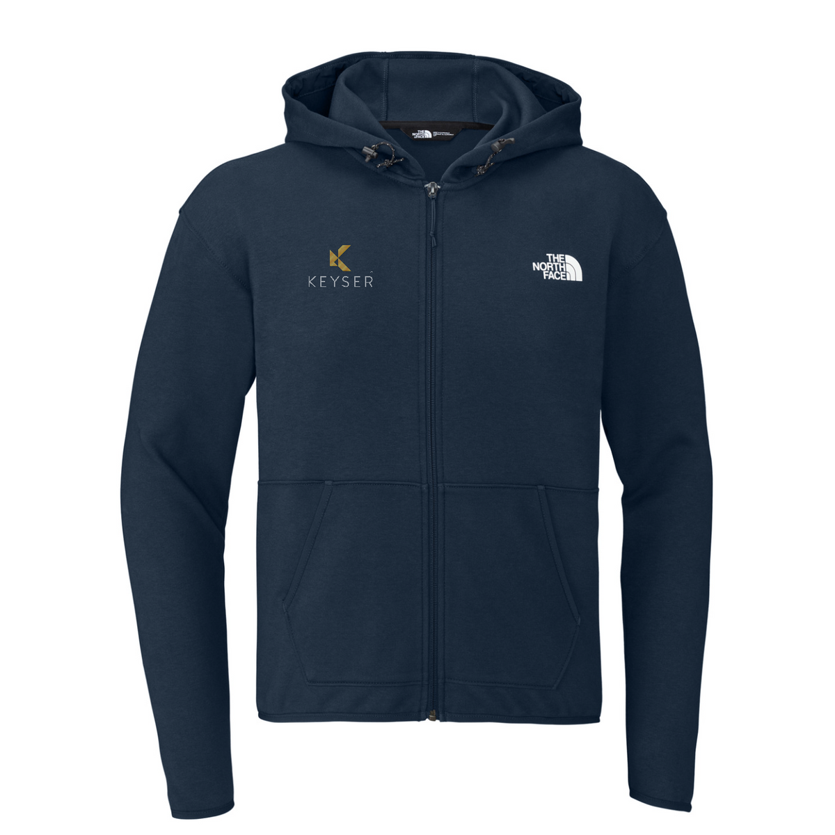 The North Face Double-Knit Full-Zip Hoodie — Summit Navy