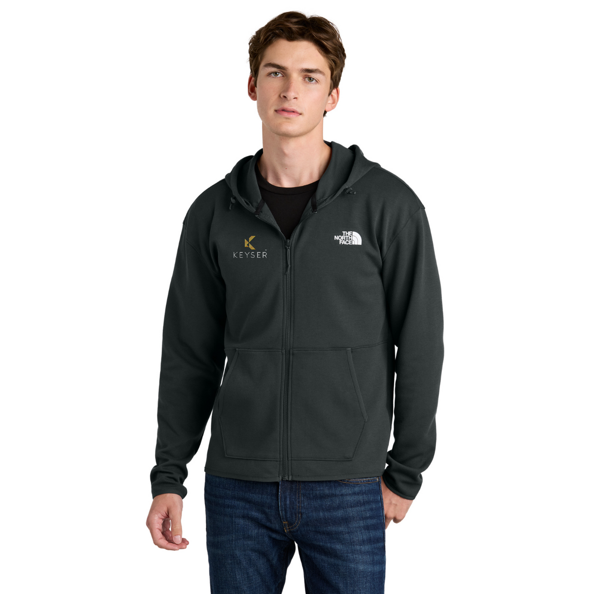 The North Face Double-Knit Full-Zip Hoodie — model