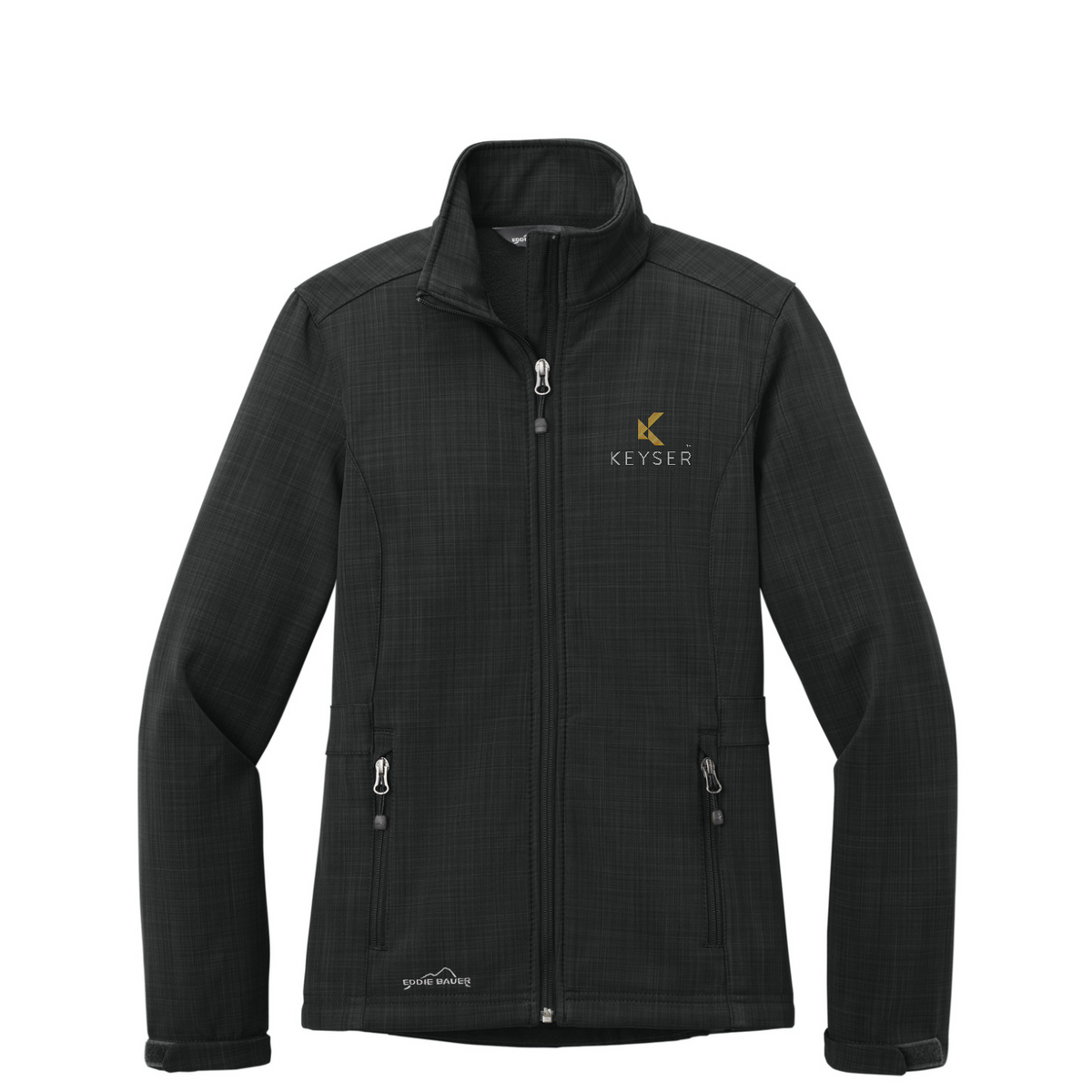 Eddie Bauer Women's Shaded Crosshatch Soft Shell Jacket — Black