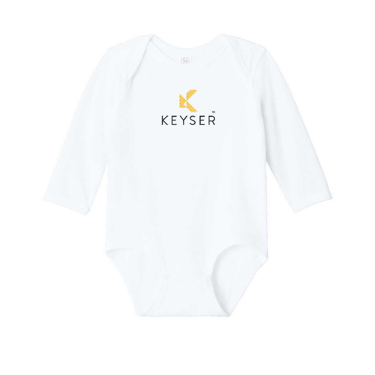 Rabbit Skins Infant Long Sleeve Jersey Bodysuit — White