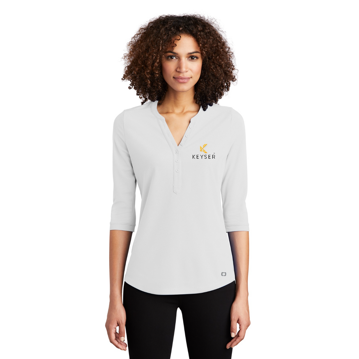 OGIO Women's Jewel Henley — model